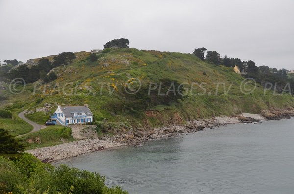 Plage sur la pointe de Bihit sur le sentier des douaniers de Trébeurden