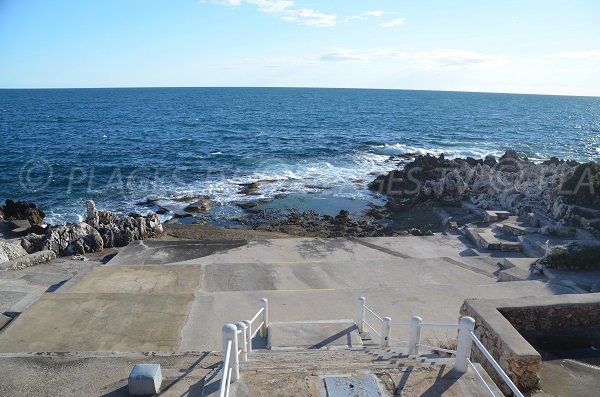 Beach near Cap Martin Tip in France