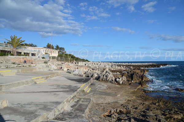 Strand auf der Promenade du Corbusier in Roquebrune Cap Martin