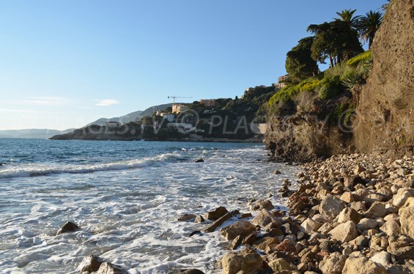 Douaniers beach in Cap d'Ail, area of Monaco