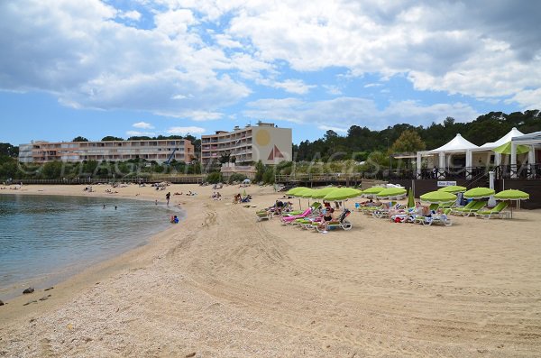 Spiaggia privata di Gouron a Bormes les Mimosas