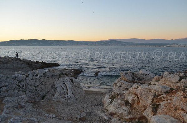 Kleine Bucht an der Westspitze des Cap d'Antibes