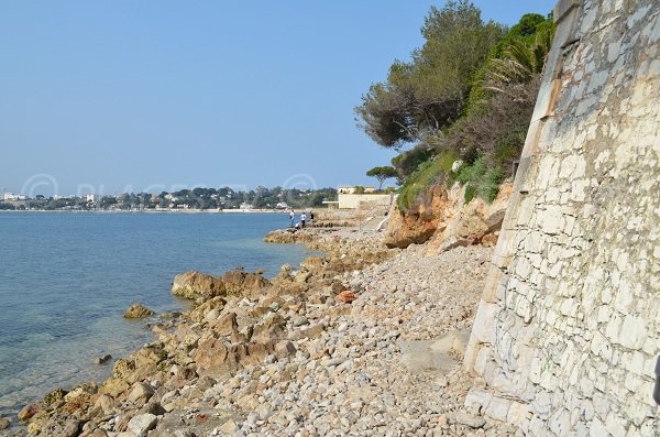 Strand an der Westspitze des Cap d'Antibes