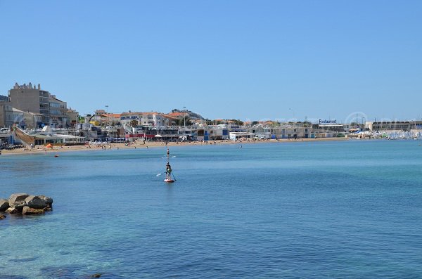 Photo of the Pointe Rouge beach in Marseille