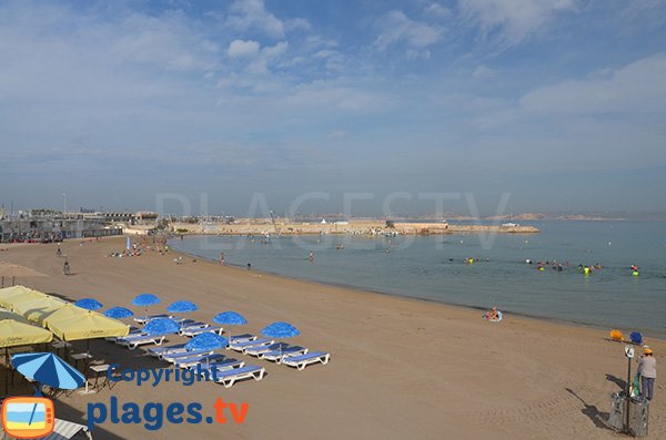 Spiaggia di sabbia a Marsiglia - Pointe Rouge