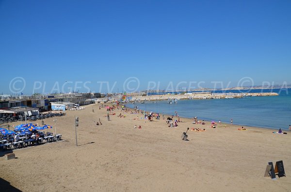 Ristoranti sulla spiaggia di Pointe Rouge a Marsiglia