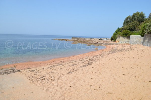 South Pointe Beach in Porticcio in Corsica