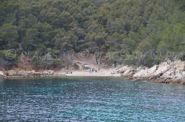 Spiaggia vicino alla calanque di Port d'Alon a St Cyr sur Mer