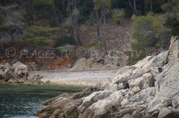 Plage Nord de la Pointe des Termes à St Cyr sur Mer