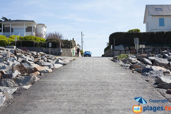 Beach of Pont Bleu in Jullouville