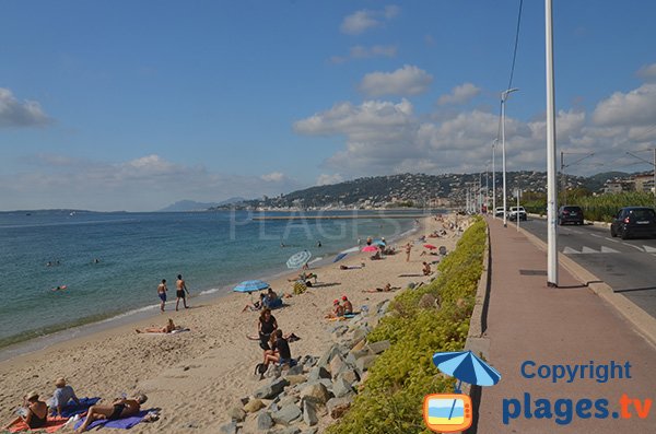 Ende des Strandes von Pont de Lys - Juan les Pins