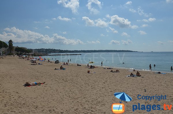 Spiaggia in Juan les Pins a Cannes