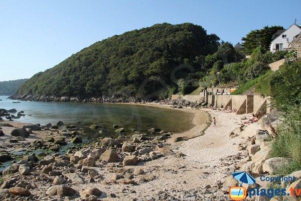 Photo de la plage de Pont Roux au Yaudet (Bretagne)