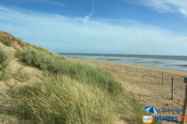 Foto della spiaggia del Pont d'Yeu a Notre Dame de Monts