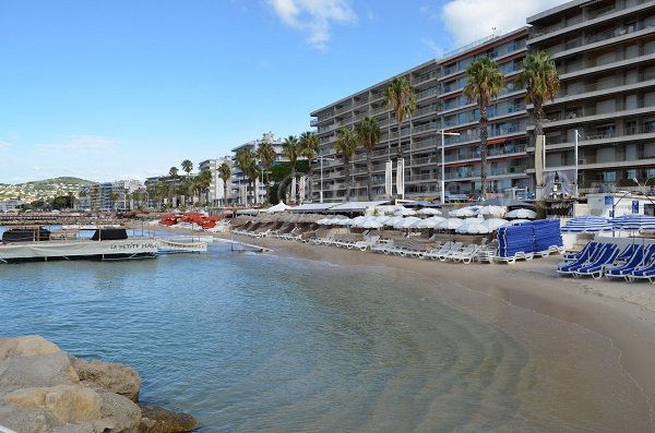 Strand des Ponton Courbet in Juan les Pins