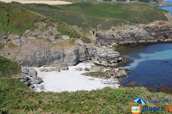 Photo de la crique de Porh Ized à Belle Ile en Mer - Sauzon