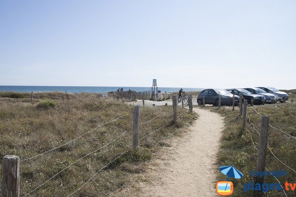 Sentier d'accès à la plage de Porh Kerhouet - Erdeven