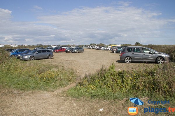 Parking de la plage de Porh Kerhouet - Erdeven