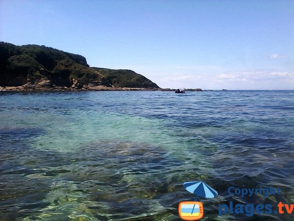 Diving cove on the island of Groix