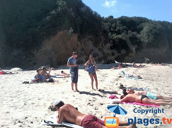 Plage familiale à Groix - Porh Skeudoul