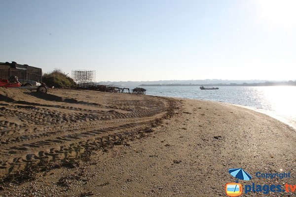 Plage à proximité du centre ostréicole de St Pol de Léon