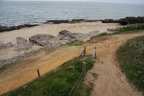 Sentier des douaniers au niveau de la plage de Pors er Ster - Piriac