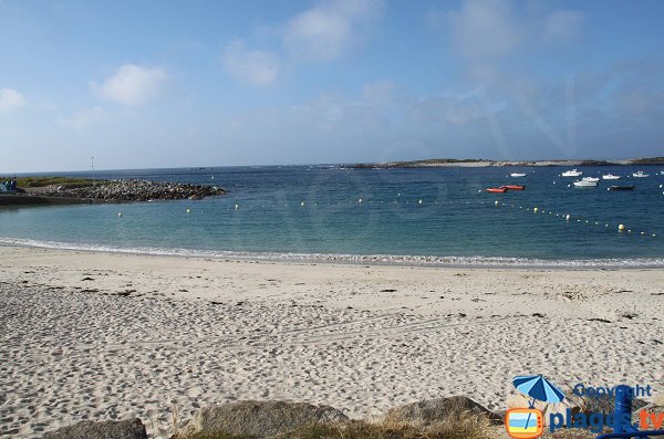 Photo de la plage de Pors Gelen sur l'Ile Grande de Pleumeur Bodou