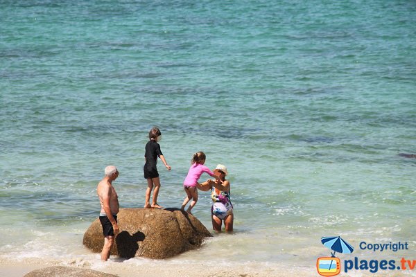 Vertrauliche Bucht in Brignogan-Plage