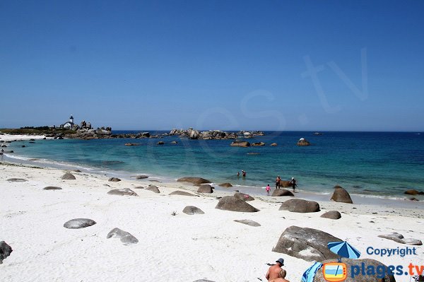 Strand von Pors Pol in Brignogan-Plage - Bretagne