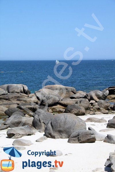 old ship in  Brignogan-Plage