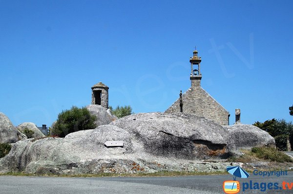 Chapel on Brignogan-Plage Beach