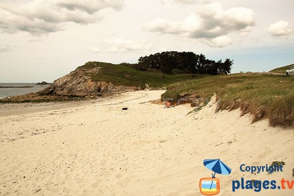 Plage de Pors Tevigne à Plouarzel