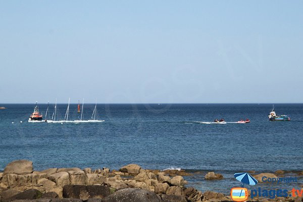 Vue depuis le restaurant de Roc'h ar Mor  - Plouescat