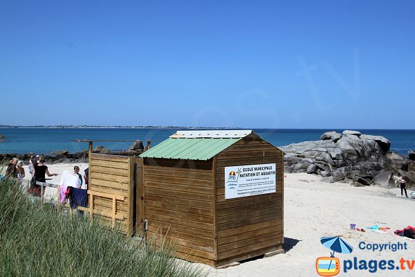 école municipale de natation et d'aquagym sur la plage de Porsmeur à Plouescat