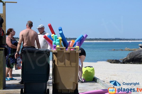 Animation sur la plage de Porsmeur à Plouescat