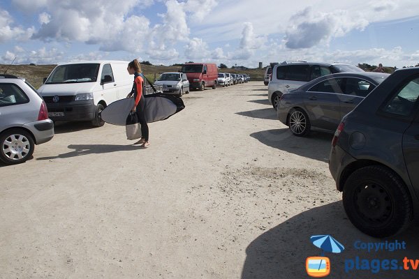 Parking de la plage de Port Bara - Quiberon