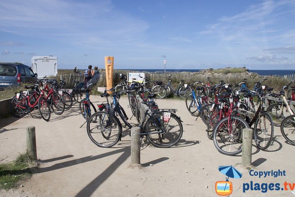 Parking à vélo à port bara - Quiberon