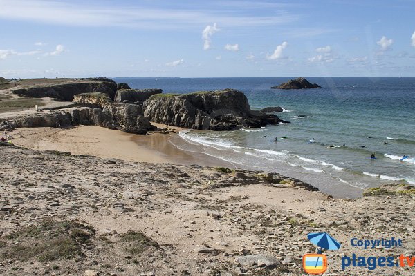 Photo de la plage de Port Bara à St Pierre de Quiberon