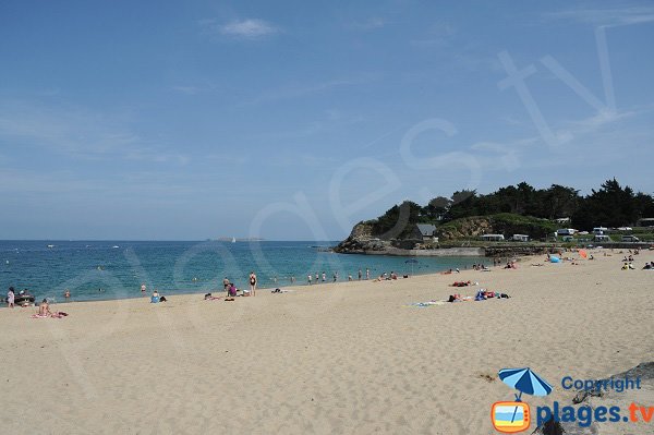 Photo of the Port Blanc beach in Dinard - France