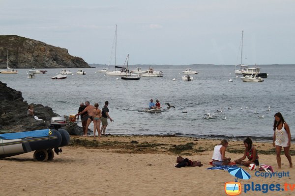 Photo of Port Blanc beach in Belle Ile in France