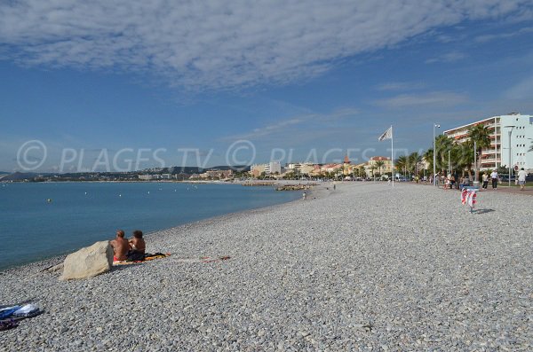 Port du Cros beach in Cagnes sur Mer in France