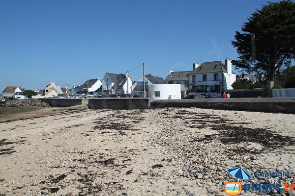 Photo de la plage au port de Carantec