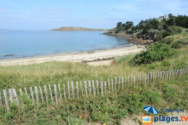 Beach of Port aux Chevaux in Saint Briac sur Mer in France