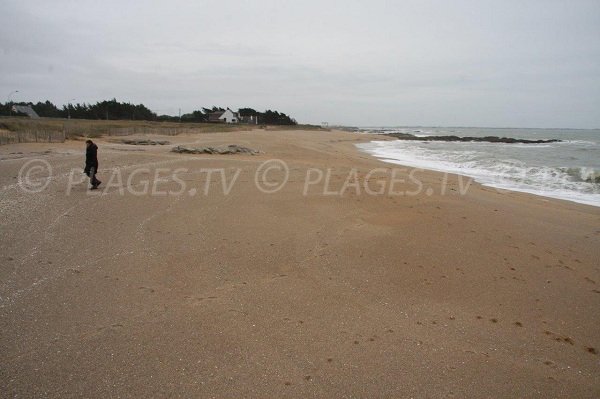 Port Creux beach in La Turballe in France