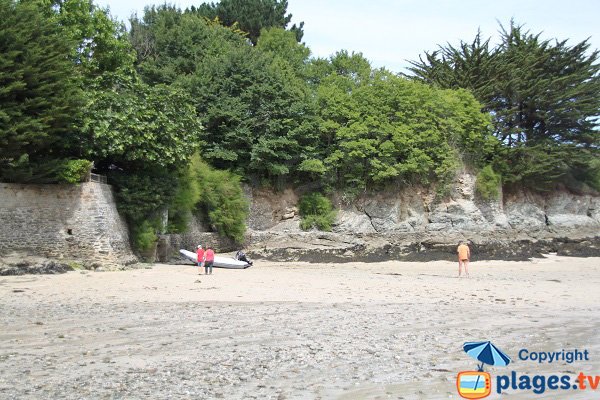 Environnement de la plage de Port Fouquet à Belle Ile