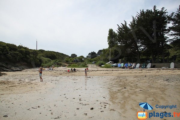 Plage de Port Bouquet à marée basse  - Le Palais