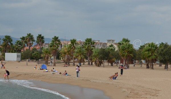 Plage de Port Fréjus - partie la plus large