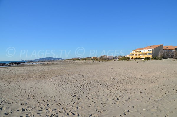 Sand beach in Frontignan - France