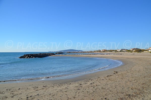 East beach in Frontignan near the port