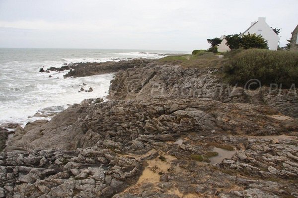 Rocks near Port Georges beach in Piriac sur Mer